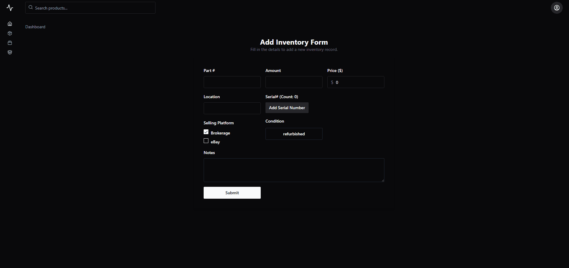 Inventory Management System screenshot 2