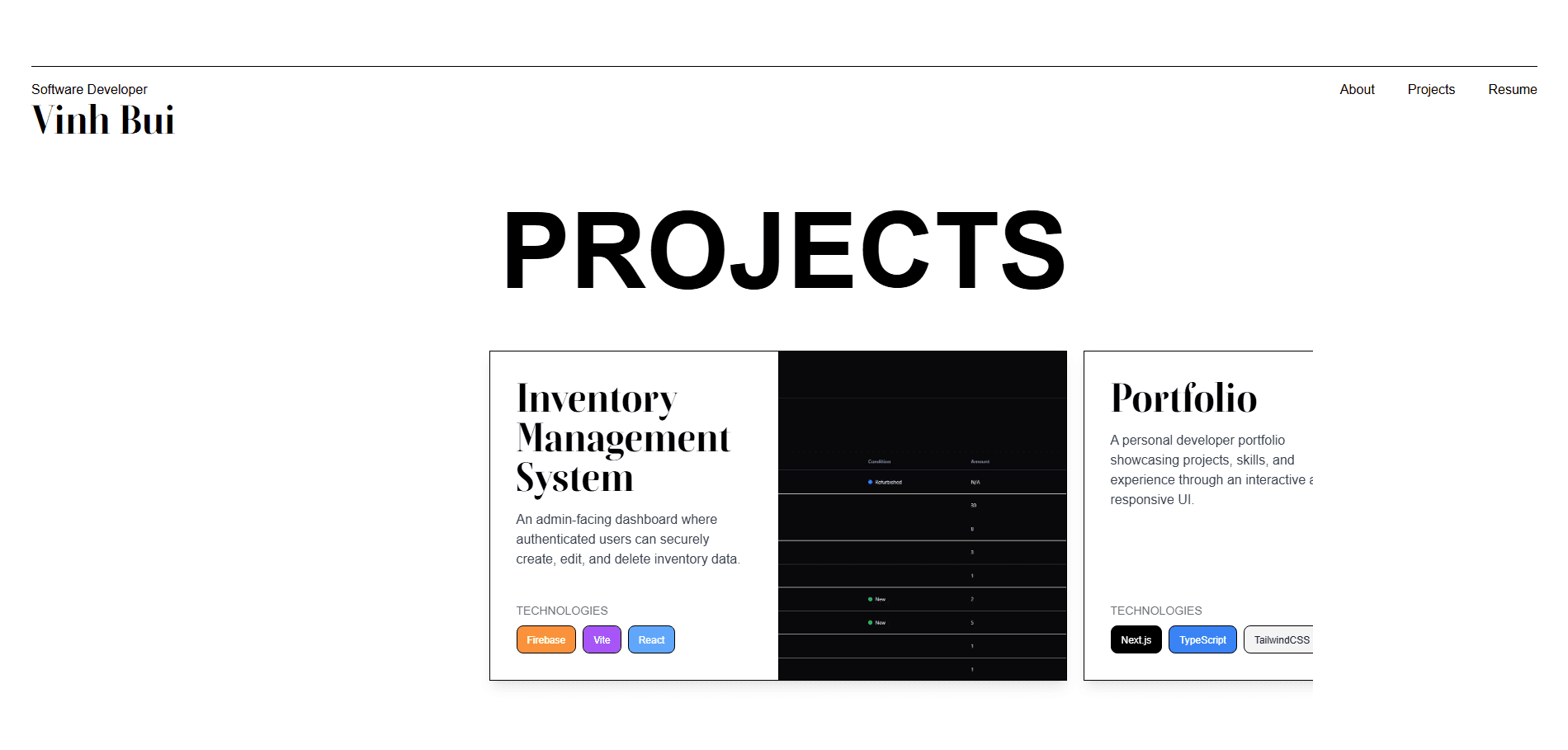 Portfolio screenshot 2